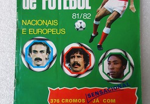 Caderneta de cromos de futebol - Campeões de Futebol Nacionais e Europeus 81/82