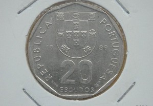 253 - República: 20 escudos 1989 cuni, por 0,15