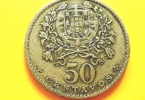 Moedas Portugal- 50 centavos 1930 MBC