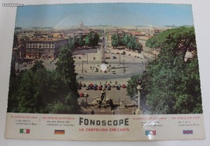 Postal Musical Fonoscope Roma " Vinyl"