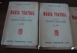 Magia Teatral 2 volumes de Martins Oliveira