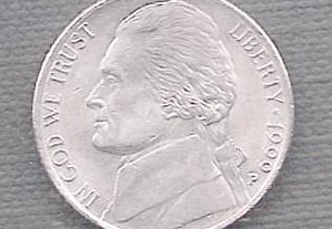 Moeda USA - 5 Cent-(Nickel) Década 1990