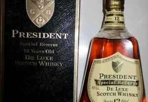 Whisky President 12 years  43%alc.