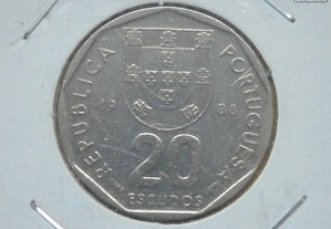 252 - República: 20 escudos 1988 cuni, por 0,15