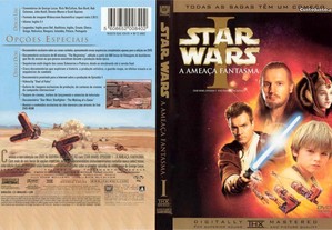 Filme Star Wars I 1 A Ameaça Fantasma 1º Filme 2 DVDs Ed. Especial 2 Discos com Extras