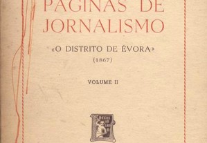 Páginas de Jornalismo "O Distrito de Évora" 1867 -