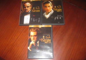 Trilogia em DVD "O Padrinho" de Francis Ford Coppola