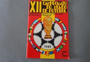 Caderneta cromos futebol XII Campeonato do Mundo