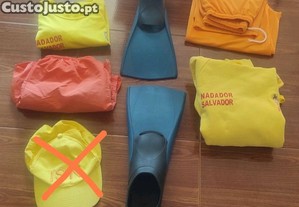 Equipamento para nadador salvador para homem