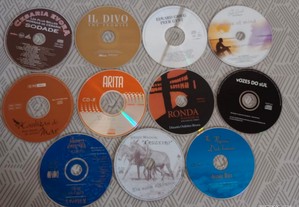 11 cd diversos temas musicais. Bom preço