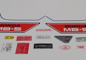 Honda MB5 MB 50 e MB 8 80 stickers autocolantes