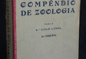 Livro Compêndio de Zoologia Augusto C. G. Soeiro 2º Ciclo Liceal