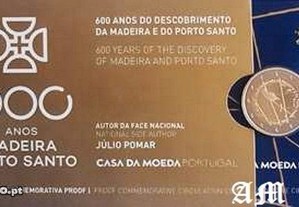 PORTUGAL - 2 Euros 600 Anos do Descobrimento da Madeira e do Porto Santo -AM