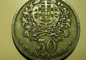 Moeda Portugal-50 Centavos 1929 MBC