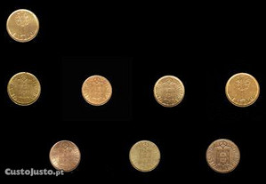Série de 7 moedas de 1$00 Portugal 1986-1992