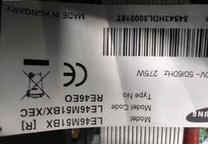 LCD Samsung le46m51bx para peças