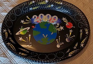 Bandeja comemorativa ano "2000"