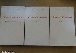 Lírica de Camões" de Leodegário A. de Azevedo Filho - 3 Livros