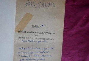 Sóror Mariana Alcoforado no convento da Conceição de Beja. Cartas por Ápio Garcia.
