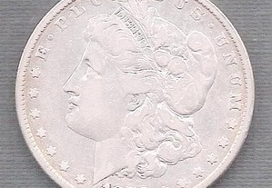 Moeda USA - Morgan Dollar Prata 1878