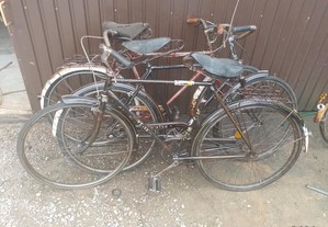 Lote de 3 bicicletas pasteleiras de homem antigas