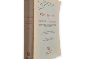 Código Civil e Legislação Complementar (Volume I) - R. Capelo de Sousa / J. França Pitão