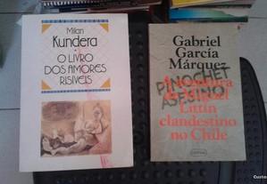 Obras de Milan Kundera e Gabriel Márquez