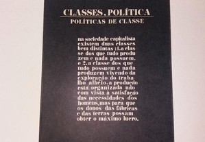 Classes, política Políticas de classe