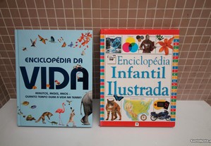 Livros enciclopédias Infantis(enciclopédia Infantil Ilustrada e A Enciclopédia da Vida