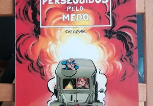 Livro de BD Spirou e Fantásio Perseguidos pelo medo, edição Méribérica Liber de 2000