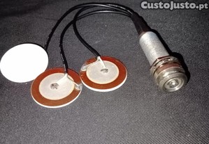 Amplificadores captadores de som para guitarra de caixa