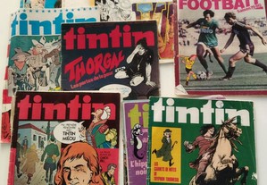Revistas antigas e originais do Tintin