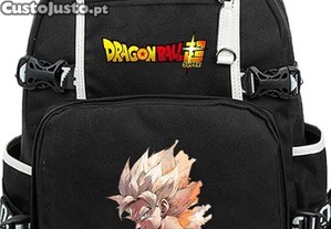 Mochila escolar com ligaao usb e phones Dragon Ball Z Super NOVA