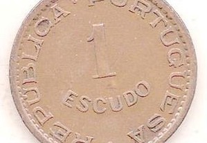 Moeda Angola - 1 Escudo 1956