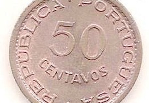 Moeda Angola - 50 Centavos 1954