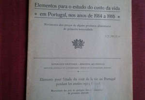 Elementos Para o Estudo do Custo de Vida de 1914 a 1916