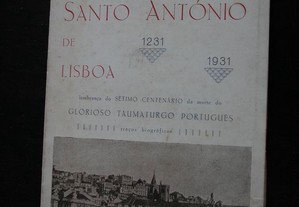 Santo António de Lisboa. 1231-1931. 7 Centenário