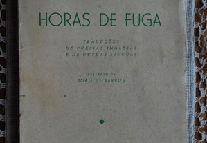 Horas de Fuga (Poesias Inglesas e de Outras Línguas) de Luiz Cardim - 1º Edição Ano 1952