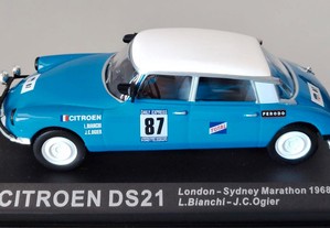 * Miniatura 1:43 Citroën DS21 | Londres-Sidney 1968 | "100 Anos do Desporto Automóvel"