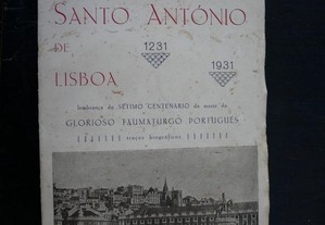 Santo António de Lisboa. 7 centenário da morte. 1