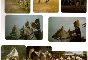 Coleção completa e numerada de 8 calendários sobre GNR 2ª SÉRIE 1985