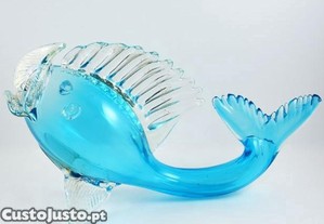 Jarra em forma de peixe em vidro