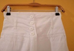 Calças brancas, tamanho : 34