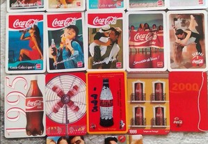 Calendários de bolso antigos da Coca Cola