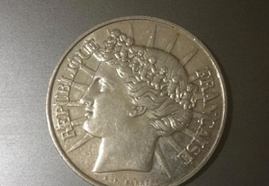 Moeda de 100 francos em prata de 1988