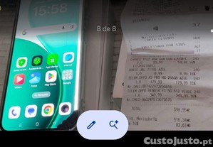 OPPO Reno 14 FS 5 g troco por outro inferior por estar com ecrã rachado esse me custou quase 500 tem garantia i fatura