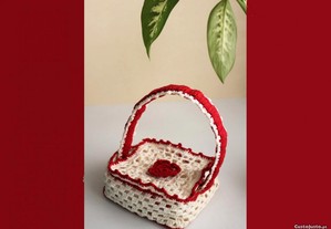 Porta-guardanapos vintage em croché / Vintage crochet napkin holder