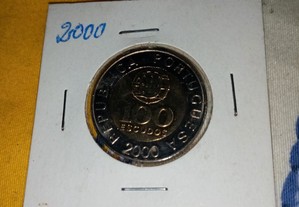 Moedas 50 e 100 escudos 2000