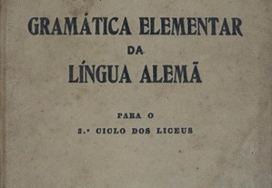 Livro "Gramática Elementar da Língua Alemã"