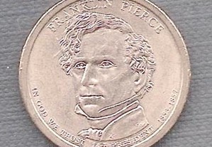 Moeda USA - Dollar 14 Presidente Franklin Pierce